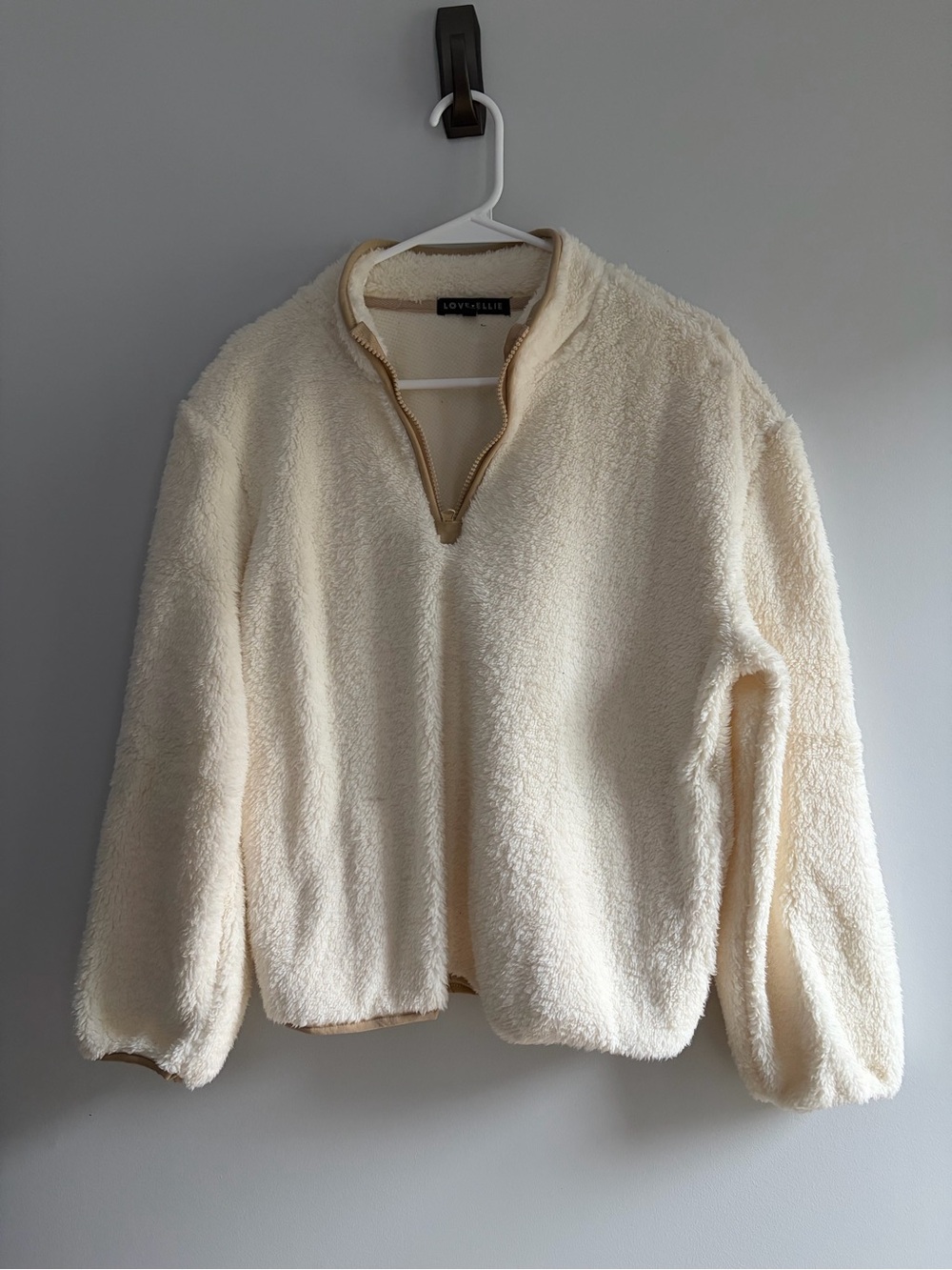 Cozy Cream Sherpa Half-Zip Pullover